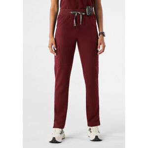 Figs High Waisted Yola Scrub Pants Medium Petite NWT Burgundy